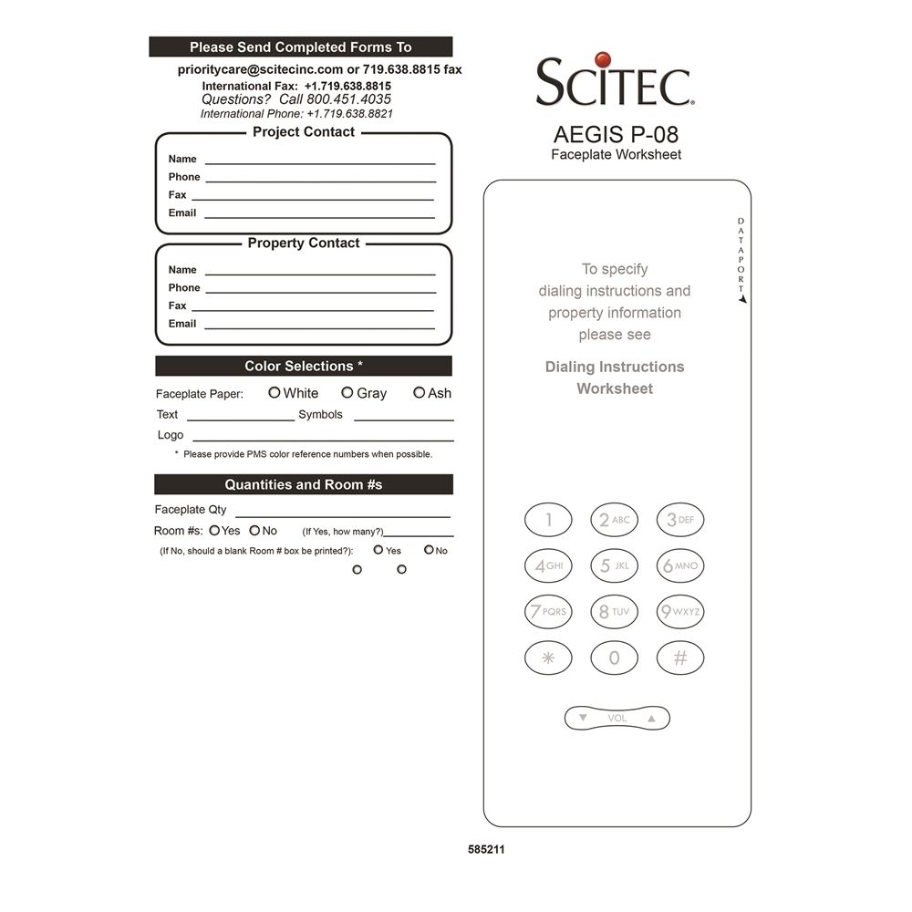 Aegis P-08 Paper Faceplate